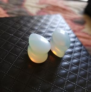 Opalite Teardrop Plugs 7/16" 11mm